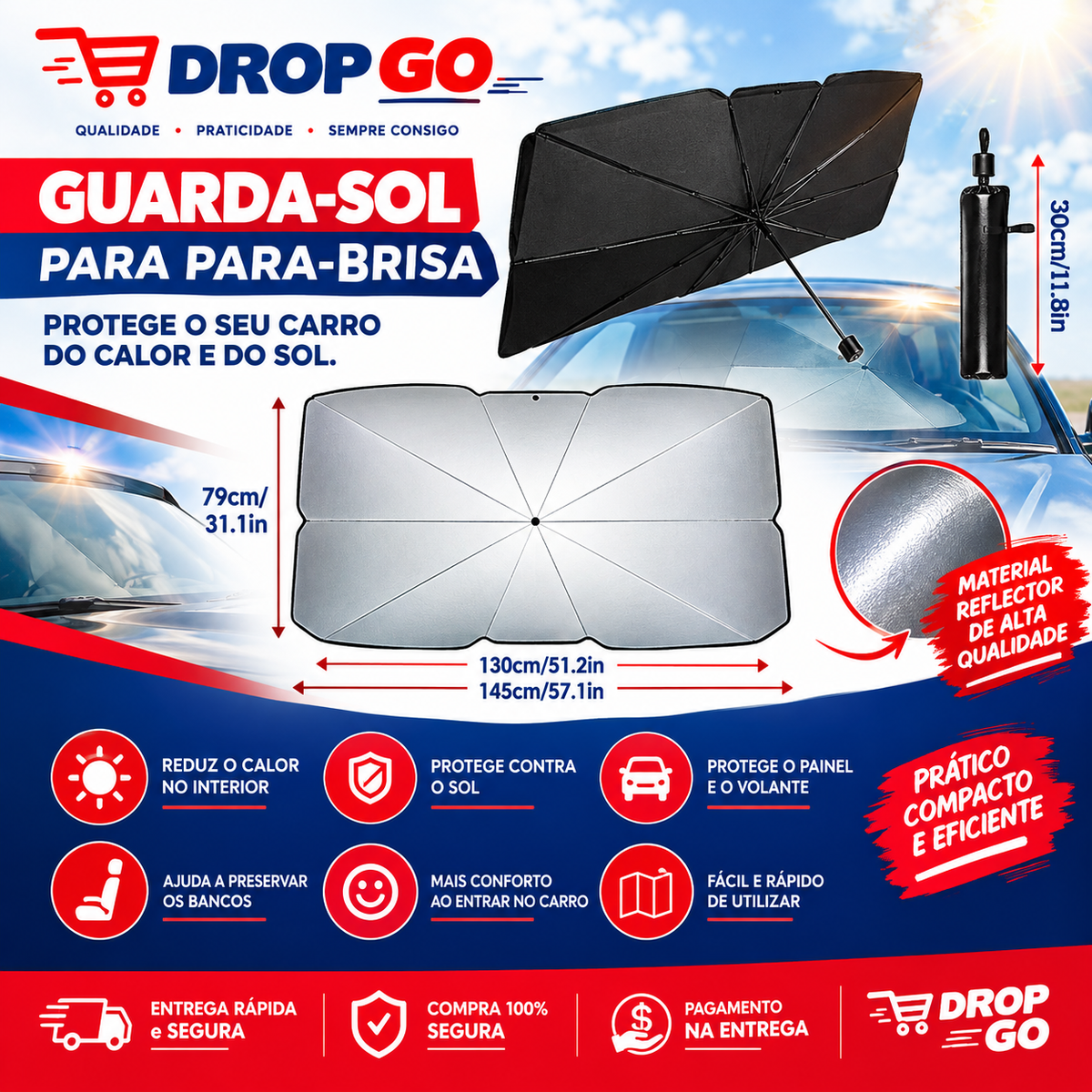CarShield™ — Proteção Solar Para Seu Carro